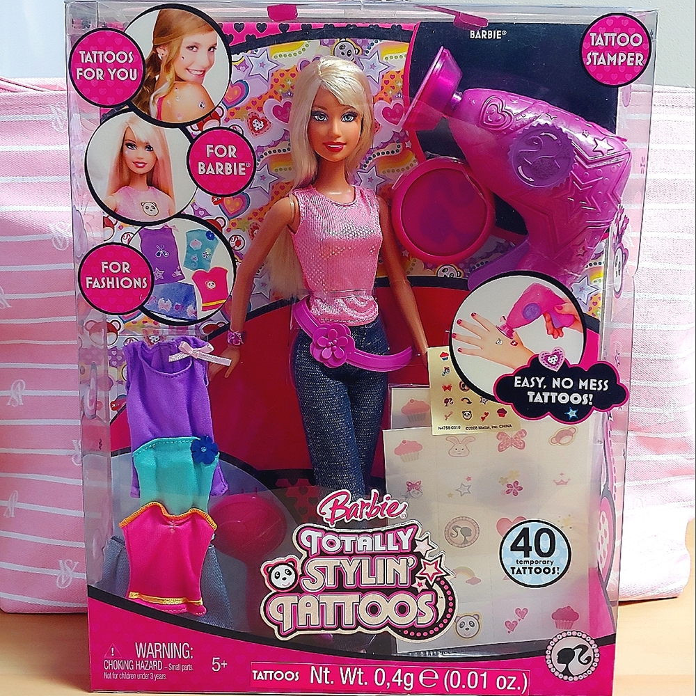 Barbie Summer! *NIB* Totally Stylin' Tattoo Barbie